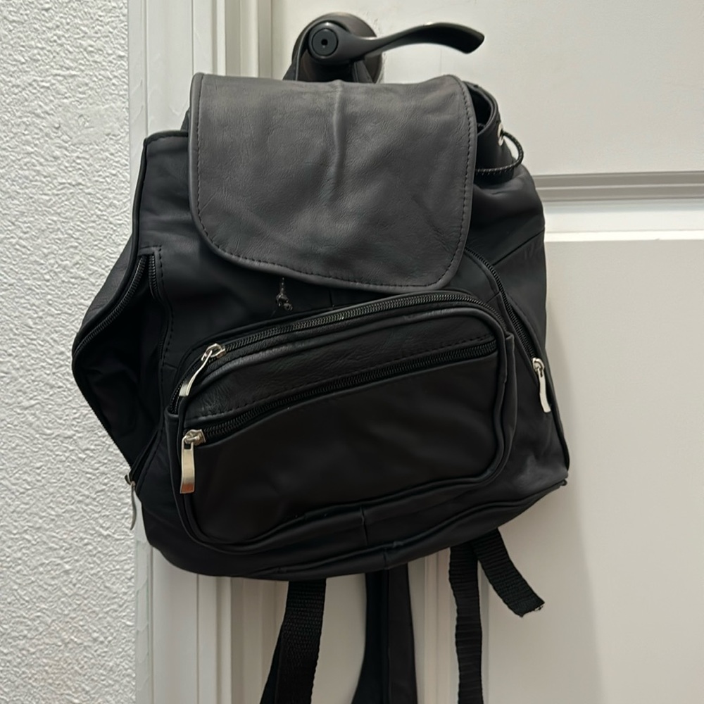 Black Leather backpack